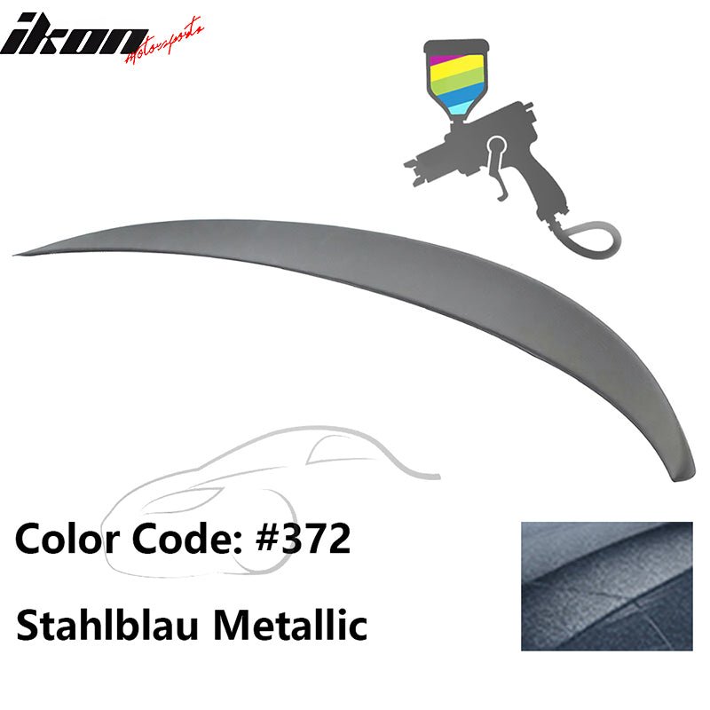 2011 - 2017 BMW F10 5 - Series Sedan 4 - Door Trunk Spoiler ABSPainted 372 Stahlblau MetallicIkon Motorsports