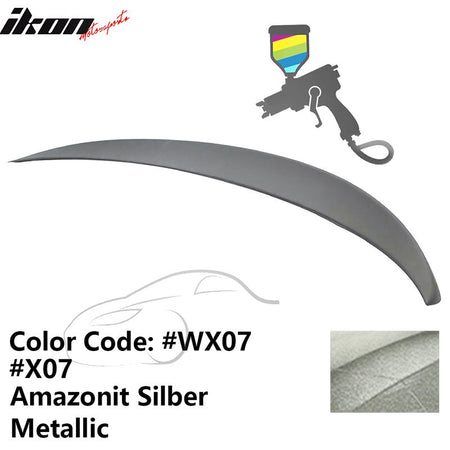 2011 - 2017 BMW F10 5 - Series Sedan 4 - Door Trunk Spoiler ABSPainted WX07, X07 Amazonit Silber MetallicIkon Motorsports