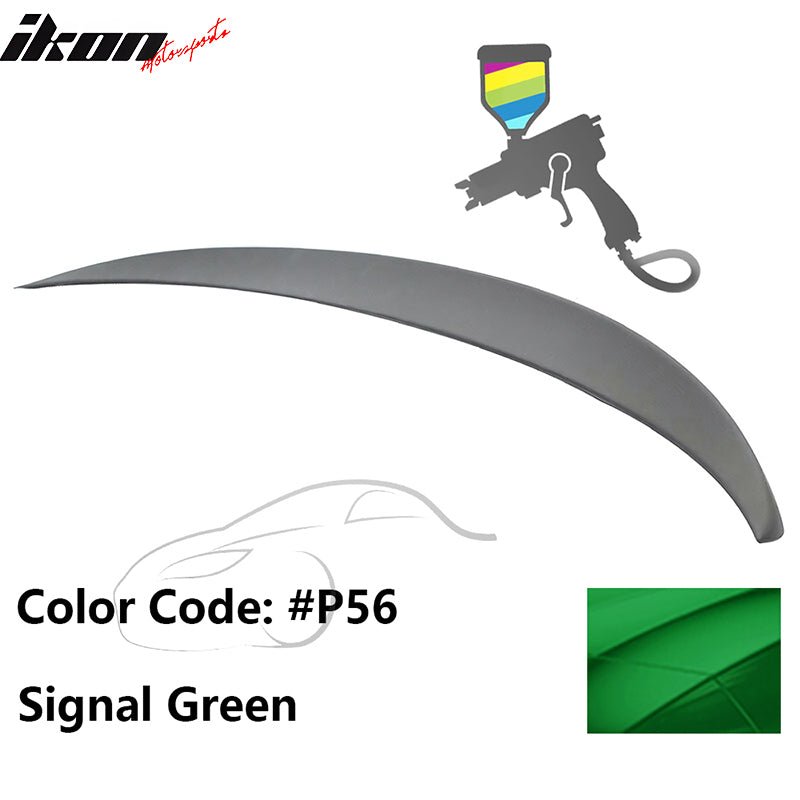 2011 - 2017 BMW F10 5 - Series Sedan 4 - Door Trunk Spoiler ABSPainted P56 Signal GreenIkon Motorsports
