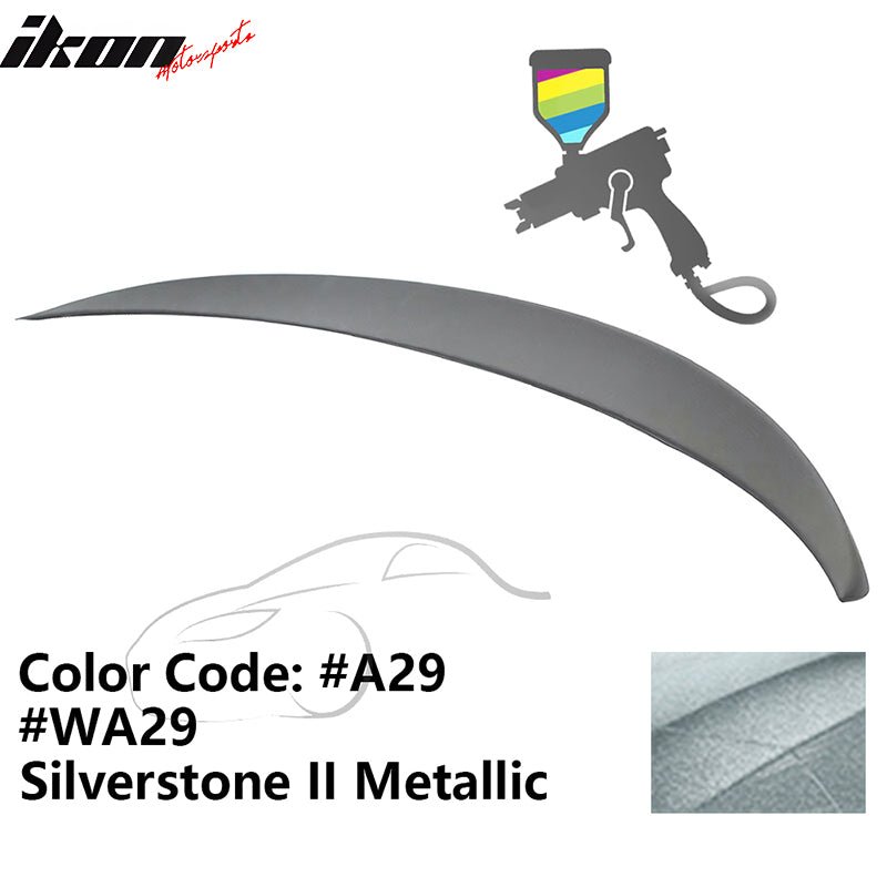 2011 - 2017 BMW F10 5 - Series Sedan 4 - Door Trunk Spoiler ABSPainted A29, WA29 Silverstone II MetallicIkon Motorsports
