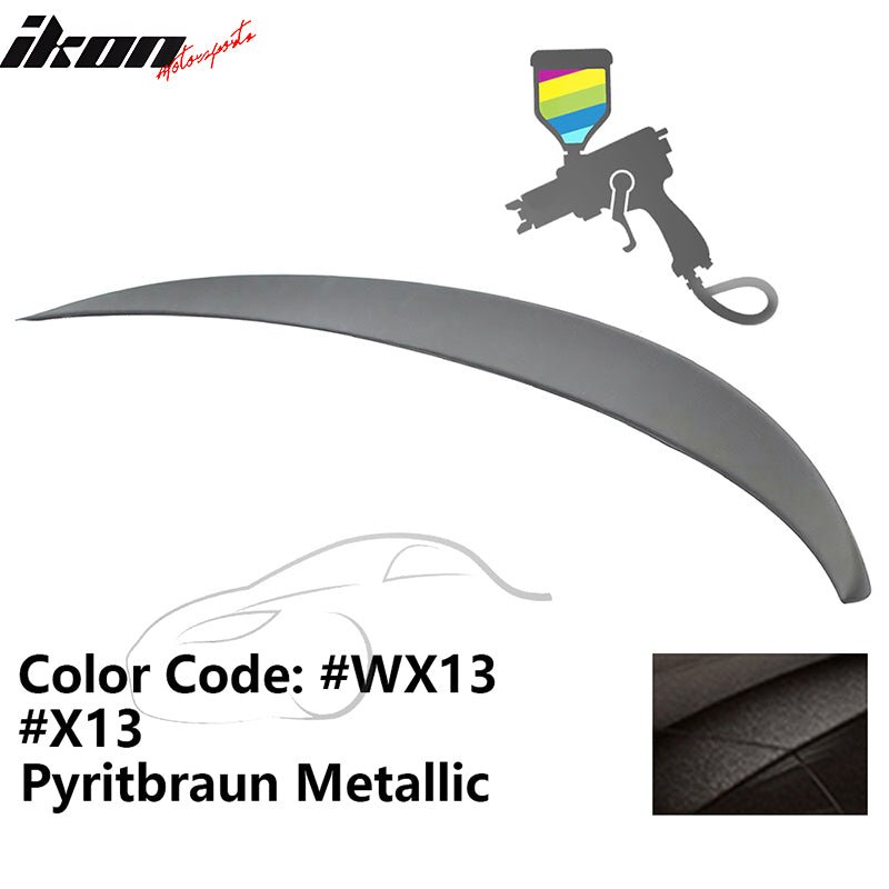 2011 - 2017 BMW F10 5 - Series Sedan 4 - Door Trunk Spoiler ABSPainted WX13, X13 Pyritbraun MetallicIkon Motorsports