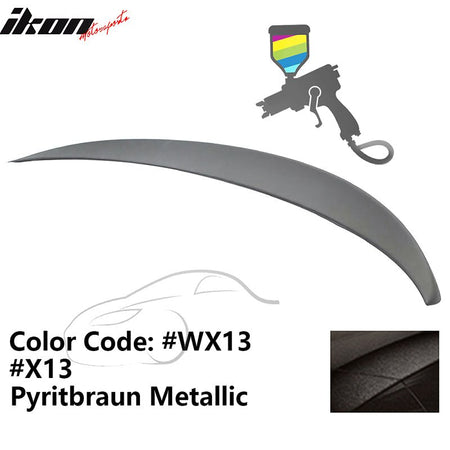 2011 - 2017 BMW F10 5 - Series Sedan 4 - Door Trunk Spoiler ABSPainted WX13, X13 Pyritbraun MetallicIkon Motorsports