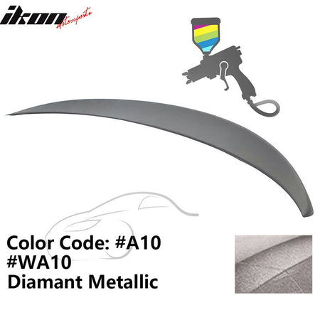 2011 - 2017 BMW F10 5 - Series Sedan 4 - Door Trunk Spoiler ABSPainted A10, WA10 Diamant MetallicIkon Motorsports