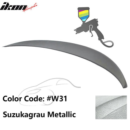 2011 - 2017 BMW F10 5 - Series Sedan 4 - Door Trunk Spoiler ABSPainted W31 Suzukagrau MetallicIkon Motorsports