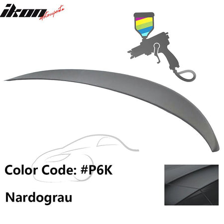 2011 - 2017 BMW F10 5 - Series Sedan 4 - Door Trunk Spoiler ABSPainted P6K NardograuIkon Motorsports