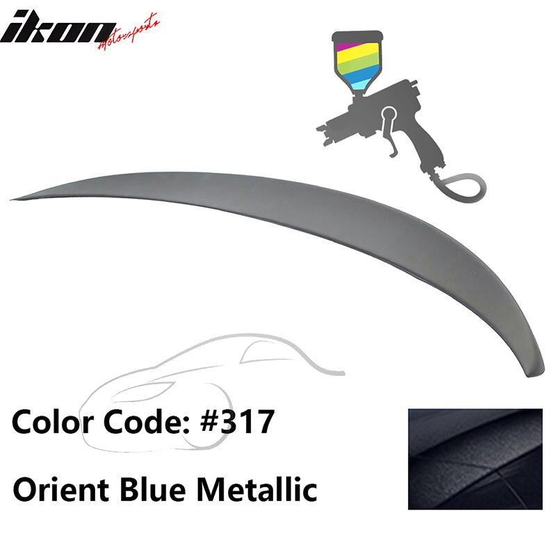 2011 - 2017 BMW F10 5 - Series Sedan 4 - Door Trunk Spoiler ABSPainted 317 Orient Blue MetallicIkon Motorsports