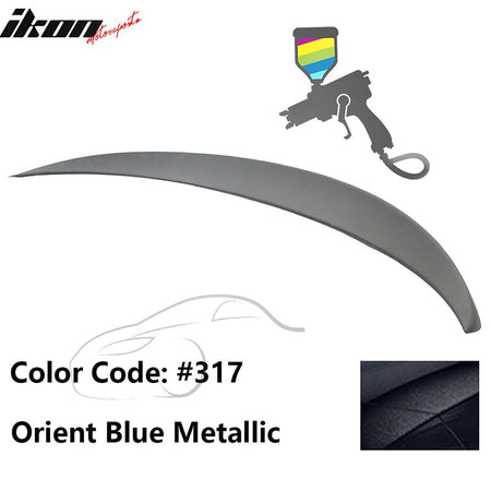2011 - 2017 BMW F10 5 - Series Sedan 4 - Door Trunk Spoiler ABSPainted 317 Orient Blue MetallicIkon Motorsports