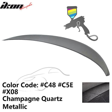 2011 - 2017 BMW F10 5 - Series Sedan 4 - Door Trunk Spoiler ABSPainted C48, C5E, X08 Champagne Quartz MetallicIkon Motorsports