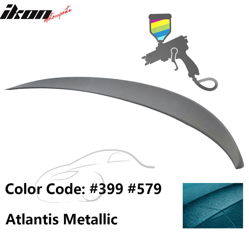 2011 - 2017 BMW F10 5 - Series Sedan 4 - Door Trunk Spoiler ABSPainted 399, 579 Atlantis MetallicIkon Motorsports