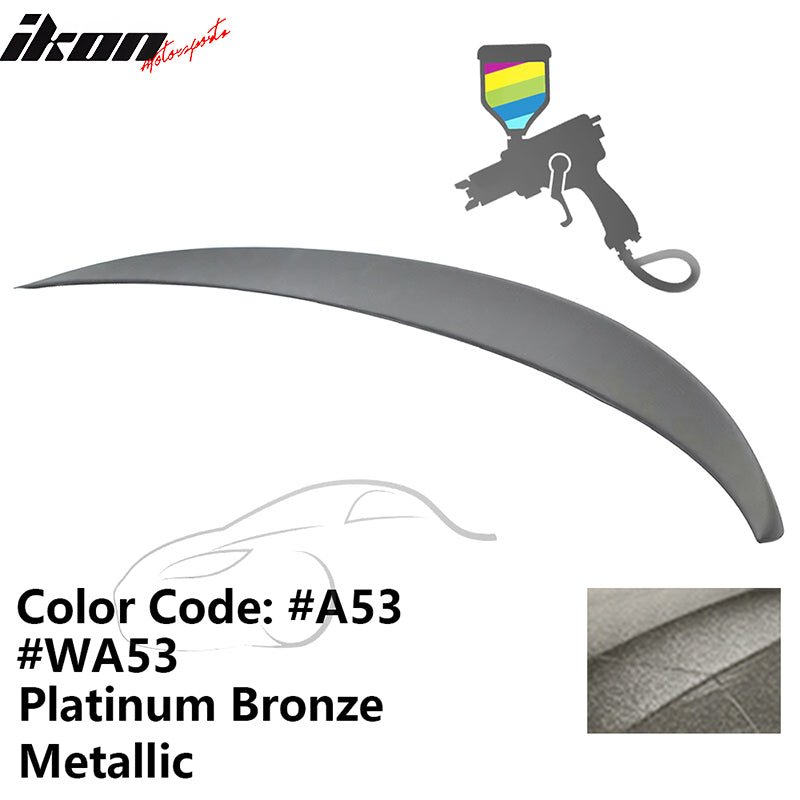 2011 - 2017 BMW F10 5 - Series Sedan 4 - Door Trunk Spoiler ABSPainted A53, WA53 Platinum Bronze MetallicIkon Motorsports