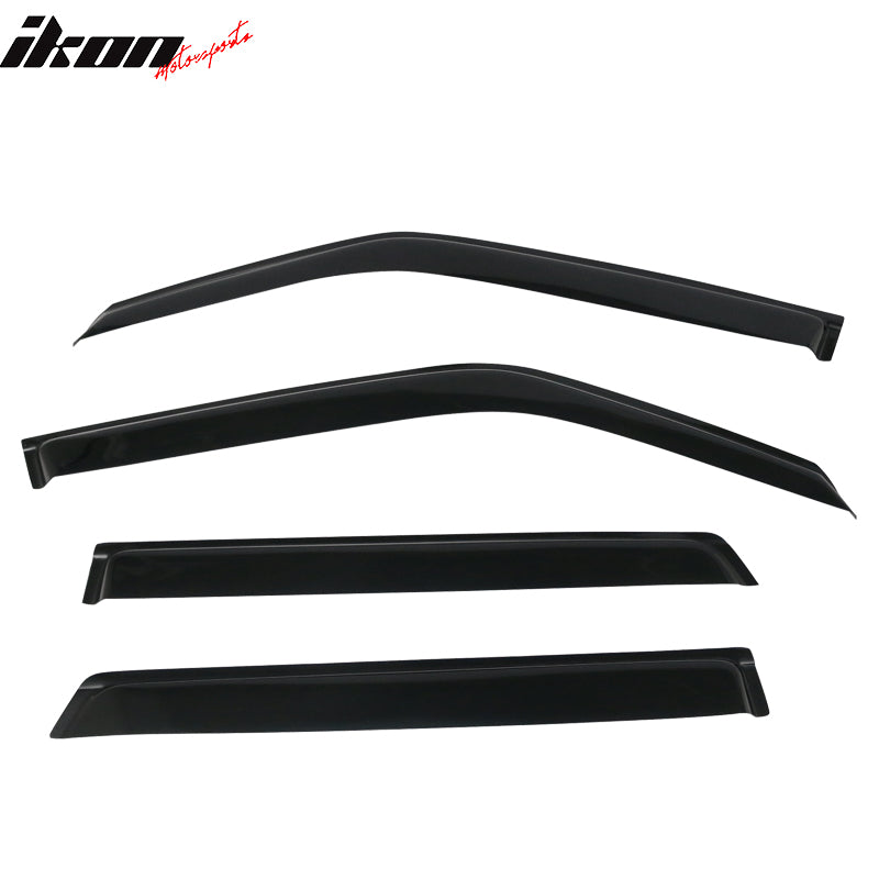 Fits 11-17 Nissan Juke Tape-On Window Visors Vent Rain Sun Guards Deflectors 4PC