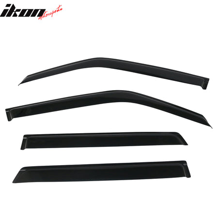 Fits 11-17 Nissan Juke Tape-On Window Visors Vent Rain Sun Guards Deflectors 4PC