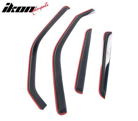 Fits 11-17 Nissan Juke Acrylic Window Visors In Channel Rain Sun Vent Deflectors