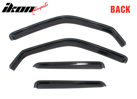 Fits 11-17 Nissan Juke Acrylic Window Visors In Channel Rain Sun Vent Deflectors