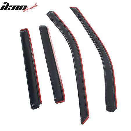 Fits 11-19 Ford Explorer 4PCS In-channel Window Visors Side Rain Sun Vent Shade