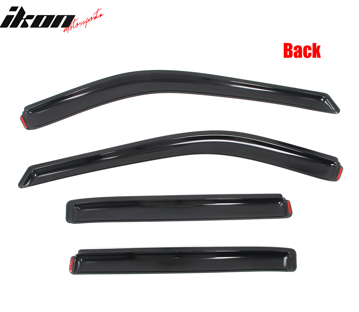 Fits 11-19 Ford Explorer 4PCS In-channel Window Visors Side Rain Sun Vent Shade