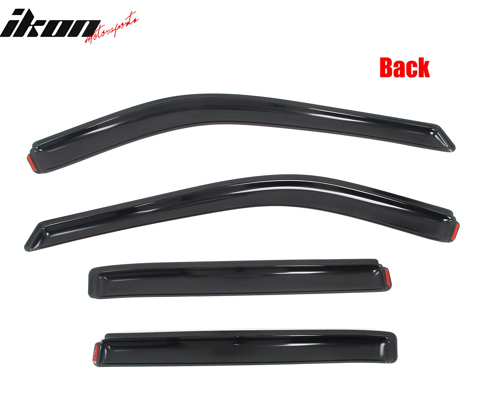 Fits 11-19 Ford Explorer 4PCS In-channel Window Visors Side Rain Sun Vent Shade