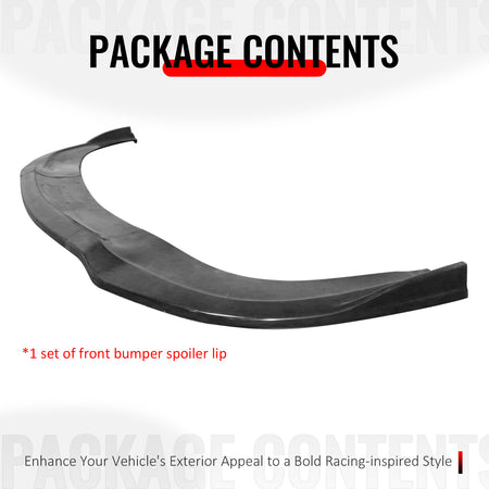 Fits 11-20 Dodge Grand Caravan IKON Style Front Bumper Lip Unpainted PU 3PCS