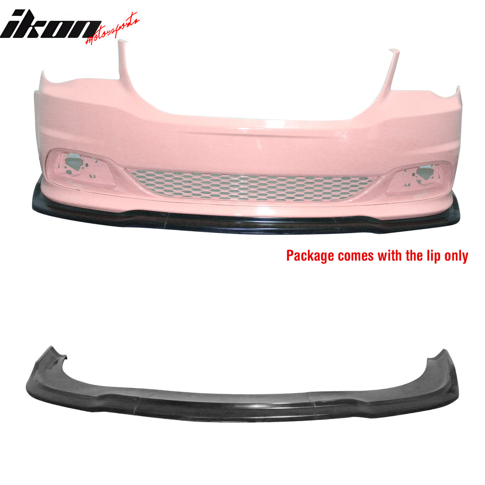 2011-2020 Dodge Grand Caravan CK Style Front Bumper Lip Unpainted 3PCS