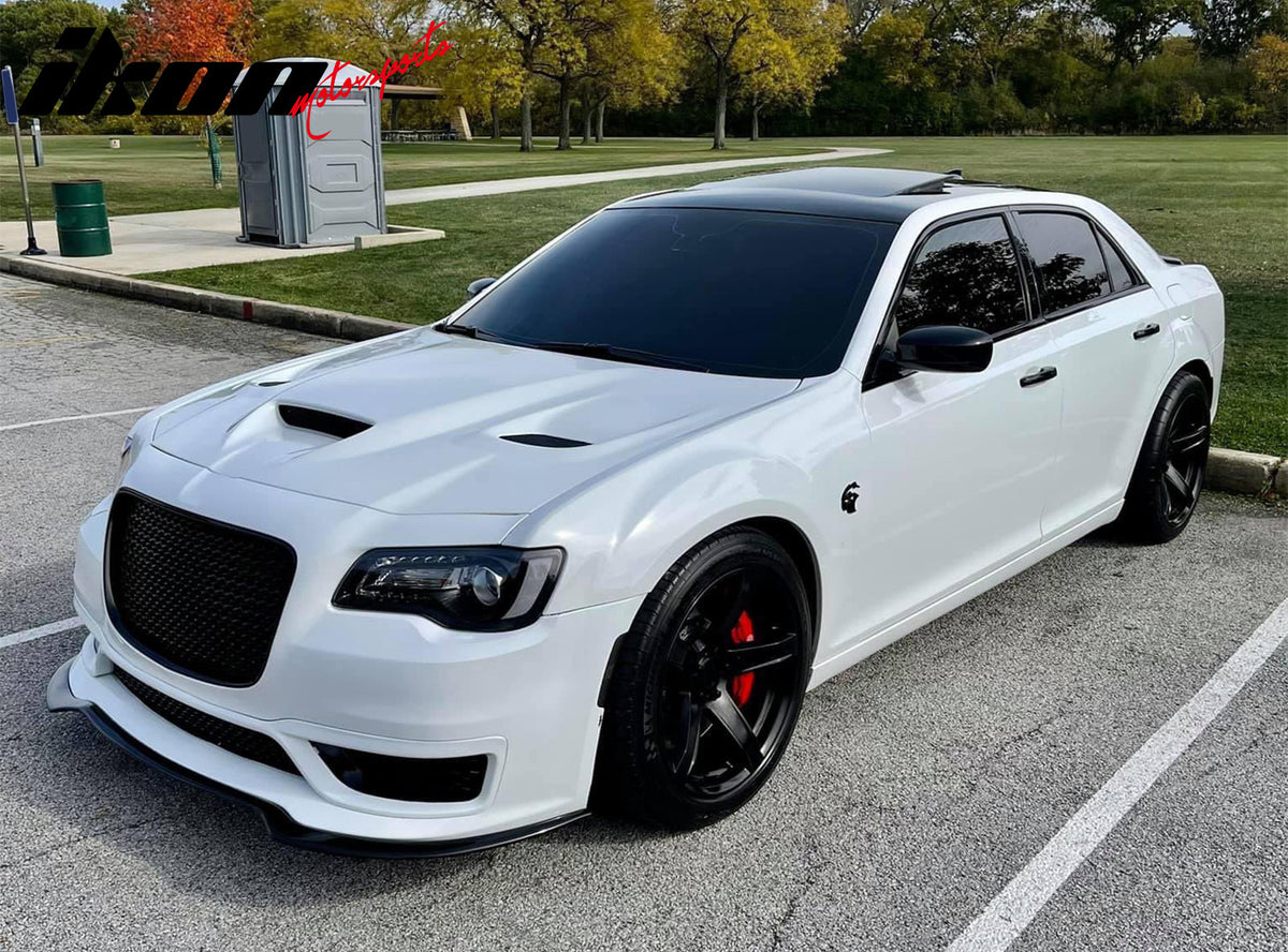For 11-23 Chrysler 300 SRT Hellcat Style Cowl Vented Extractor Front Bumper Hood