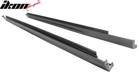 Fits 11-23 Chrysler 300 SRT Side Skirt Extension Molding Lip Carbon Fiber Print