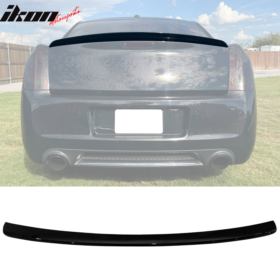 2011-2023 Chrysler 300/300C Gloss Black Rear Trunk Spoiler Wing ABS