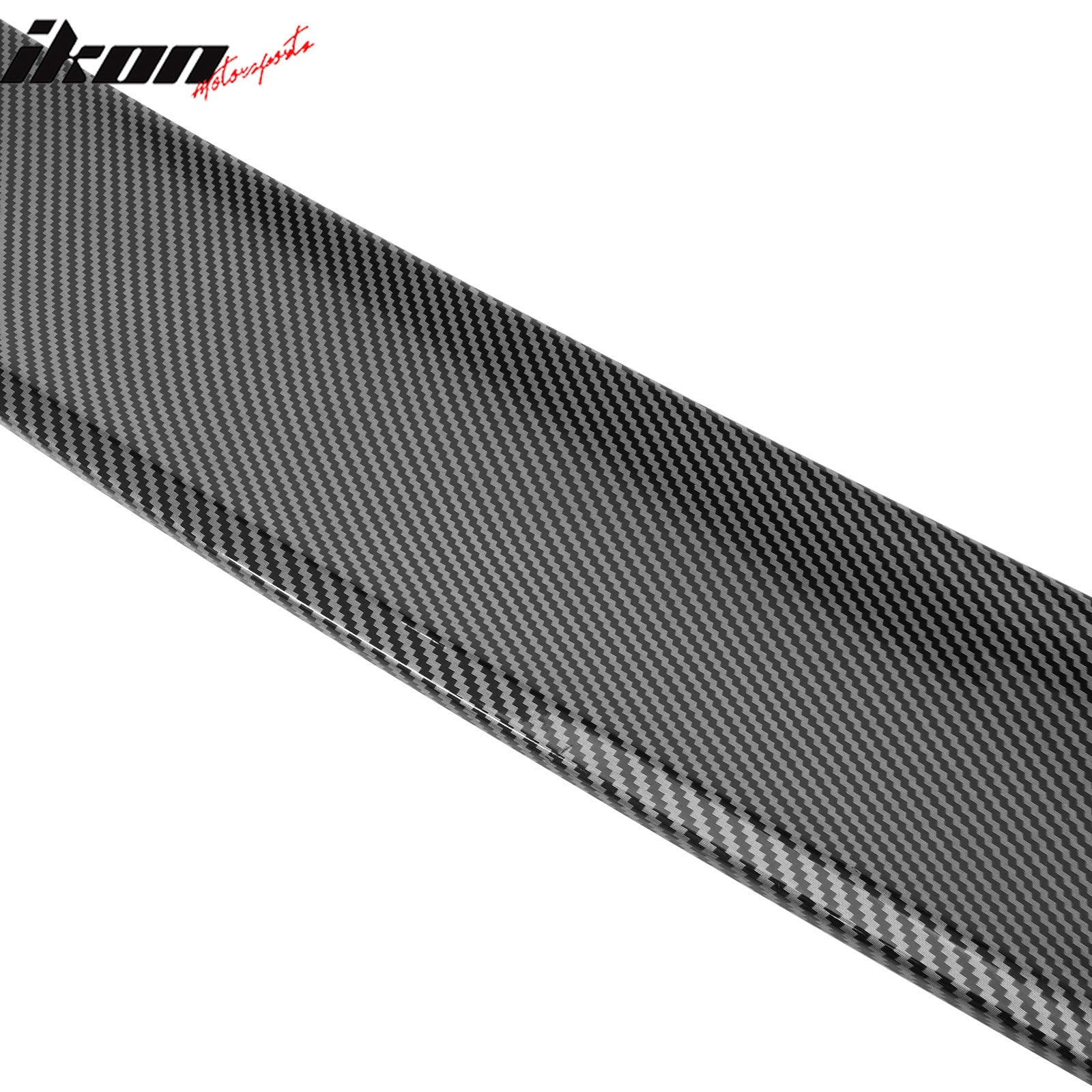 IKON MOTORSPORTS, Rear Window Roof Spoiler Compatible with 2011-2023 Chrysler 300, ABS Plastic Top Roofline Windshield Visor Spoiler Wing