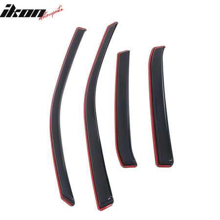 Fits 11-23 Chrysler 300 Window Visors Acrylic In-Channel Rain Wind Shade 4PC Set