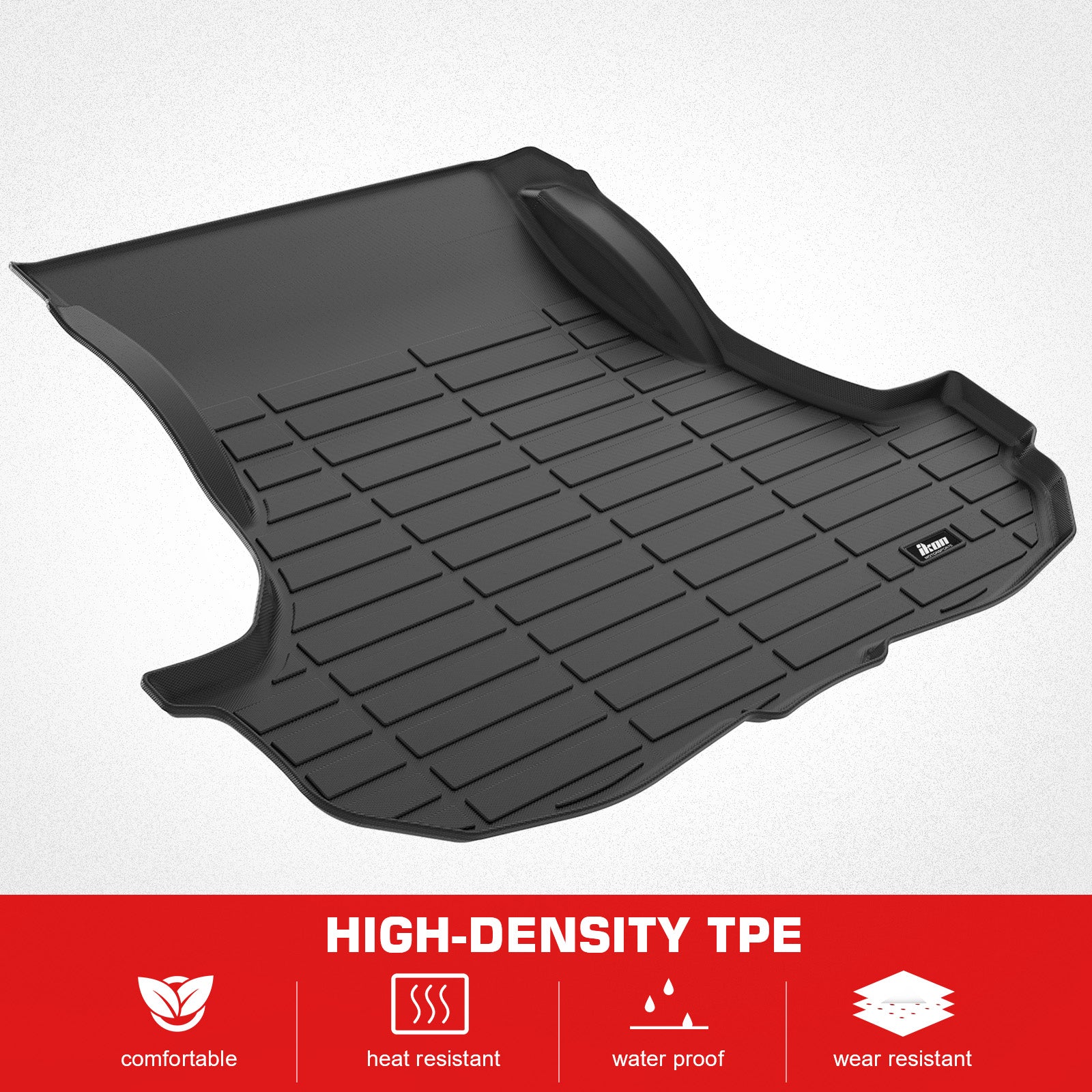 Fits 11-23 Dodge Challenger TPE All Weather Waterproof Rear Cargo Trunk Tray Mat
