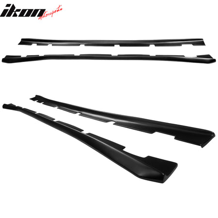 Fits 11-23 Dodge Charger Side Skirts Extension Matte Black Pair PP Rocker Panel