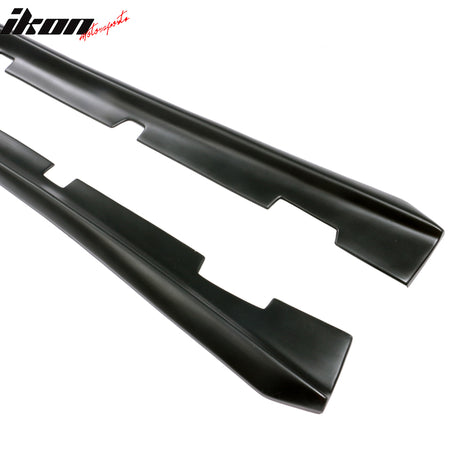 Fits 11-23 Dodge Charger Side Skirts Extension Matte Black Pair PP Rocker Panel