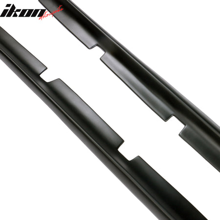 Fits 11-23 Dodge Charger Side Skirts Extension Matte Black Pair PP Rocker Panel