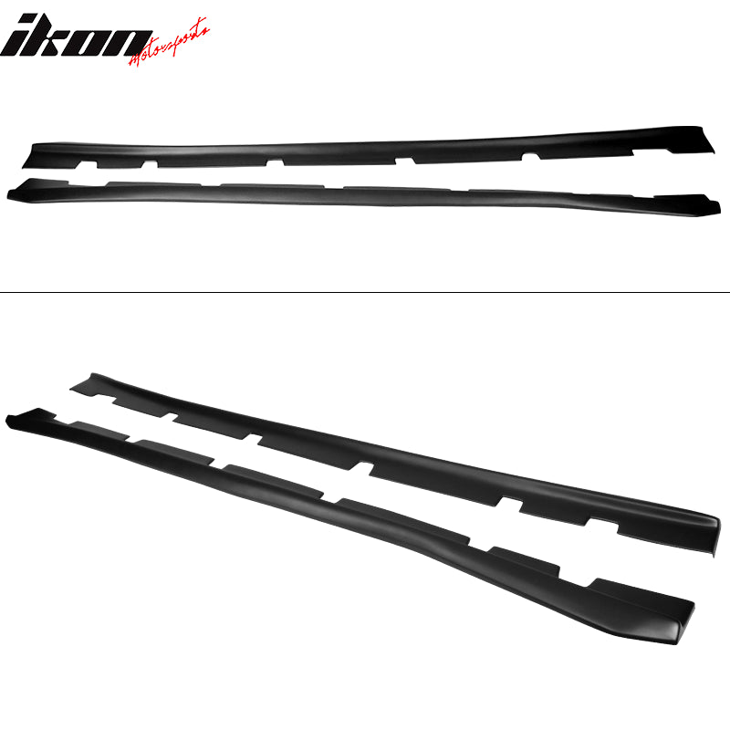 Fits 11-23 Dodge Charger Side Skirts Extension Matte Black Pair PP Rocker Panel