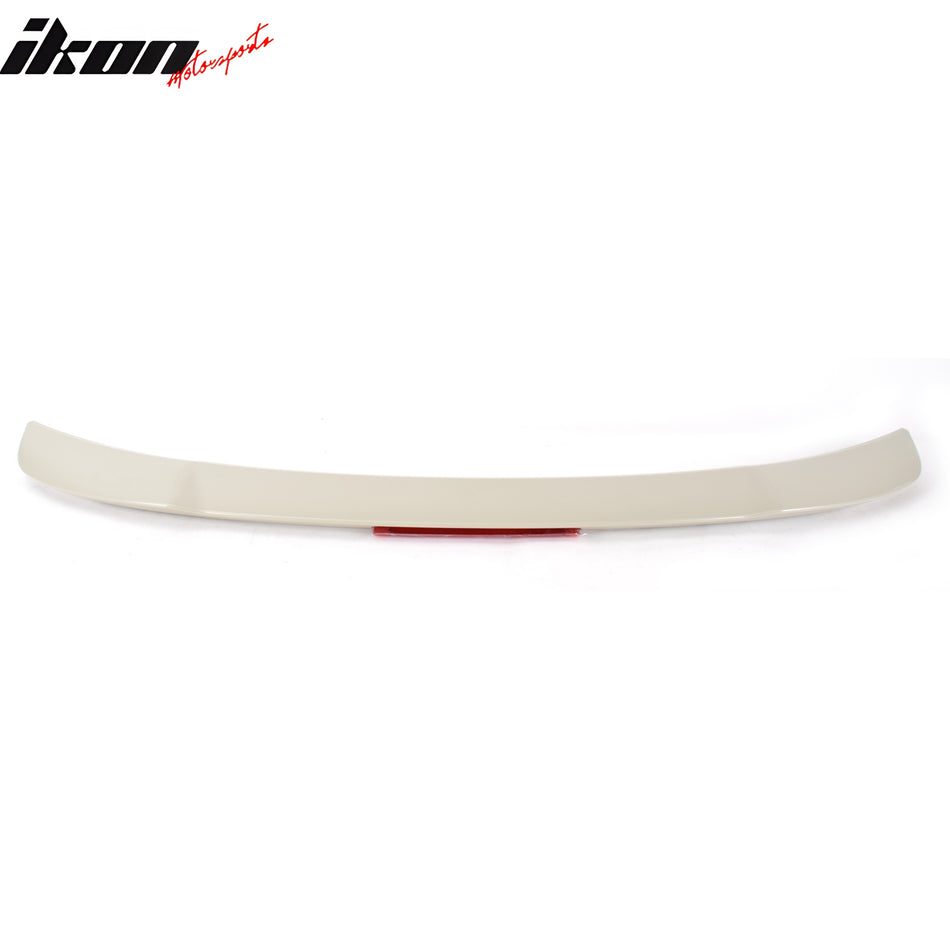 IKON MOTORSPORTS, Trunk Spoiler Compatible with 2011-2023 Dodge Charger, Unpainted Beige ABS Plastic Rear Trunk Lid Spoiler Wing Lip