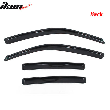 Fits 11-23 Dodge Charger Window Visors Acrylic In-Channel Rain Wind Shade 4PCS