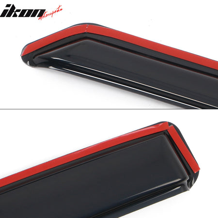 Fits 11-23 Dodge Charger Window Visors Acrylic In-Channel Rain Wind Shade 4PCS