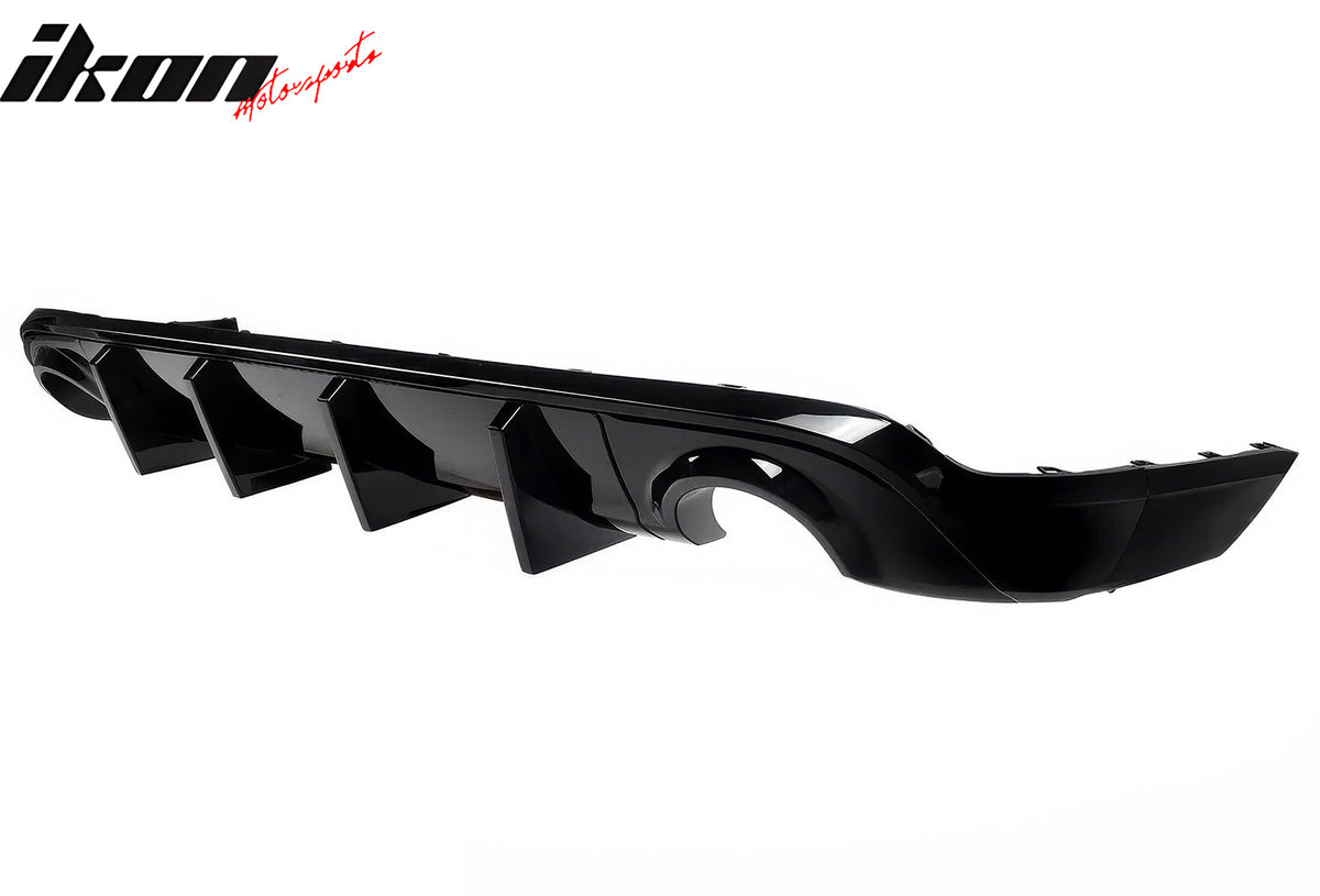 Fits 11-25 Dodge Durango Rear Bumper Lip Diffuser Gloss Black V1 Valance Canard