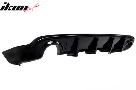 Fits 11-25 Dodge Durango Rear Bumper Lip Diffuser Gloss Black V1 Valance Canard