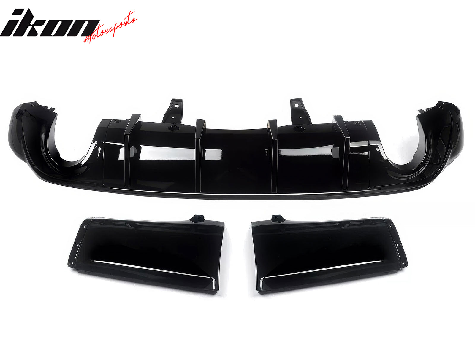 Fits 11-25 Dodge Durango Rear Bumper Lip Diffuser Gloss Black V1 Valance Canard