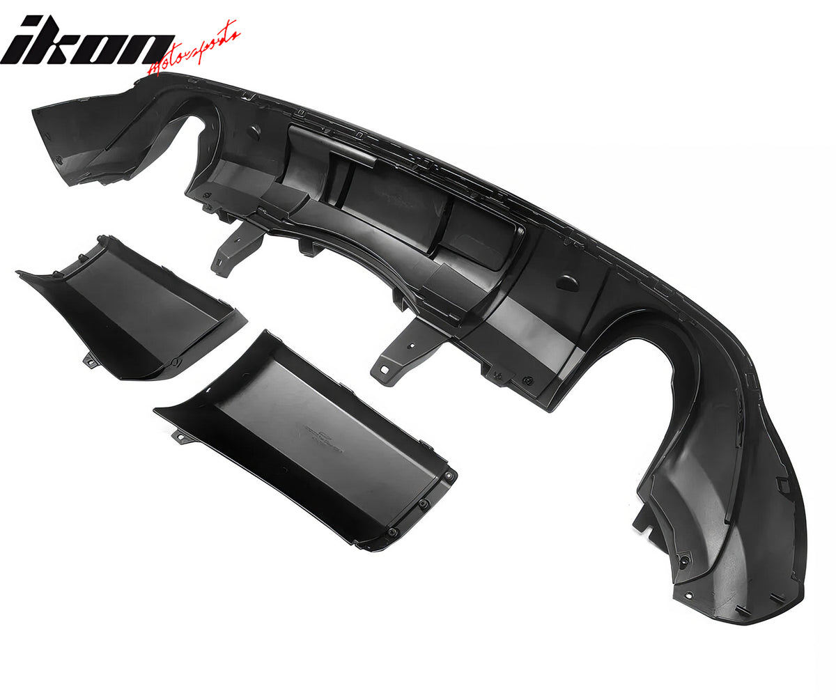 Fits 11-26 Dodge Durango Rear Bumper Lip Diffuser Gloss Black V1 Valance Canard