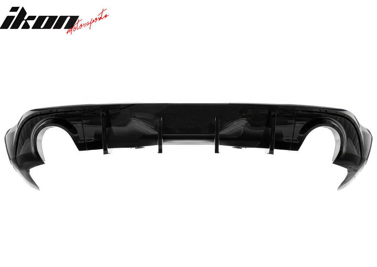 Fits 11-25 Dodge Durango Rear Bumper Lip Diffuser Gloss Black V2 Valance Canard