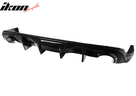 Fits 11-25 Dodge Durango Rear Bumper Lip Diffuser Gloss Black V2 Valance Canard