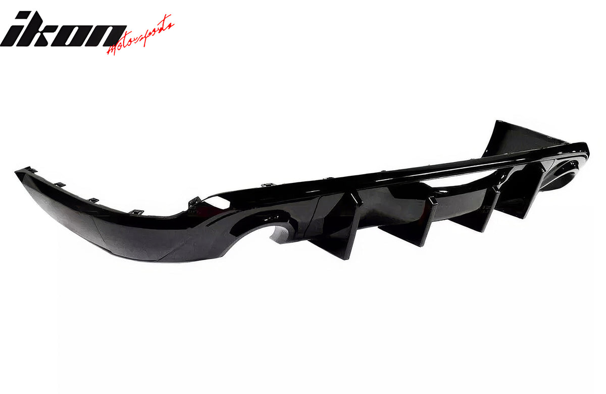 Fits 11-25 Dodge Durango Rear Bumper Lip Diffuser Gloss Black V2 Valance Canard