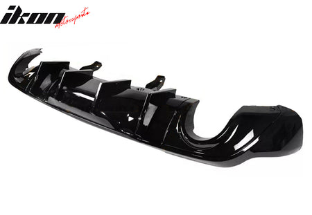Fits 11-25 Dodge Durango Rear Bumper Lip Diffuser Gloss Black V2 Valance Canard