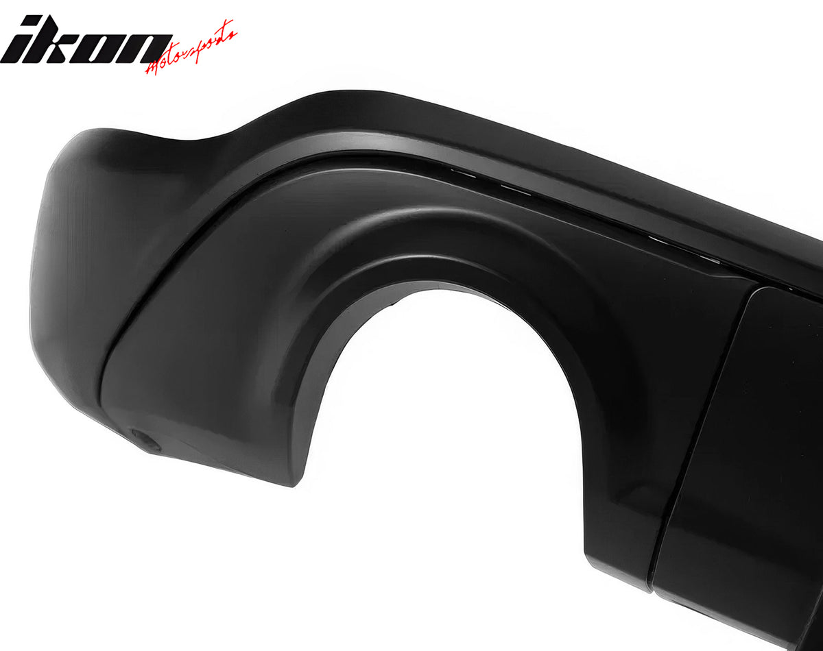 Fits 11-25 Dodge Durango Rear Bumper Lip Diffuser Matte Black V2 Valance Canard