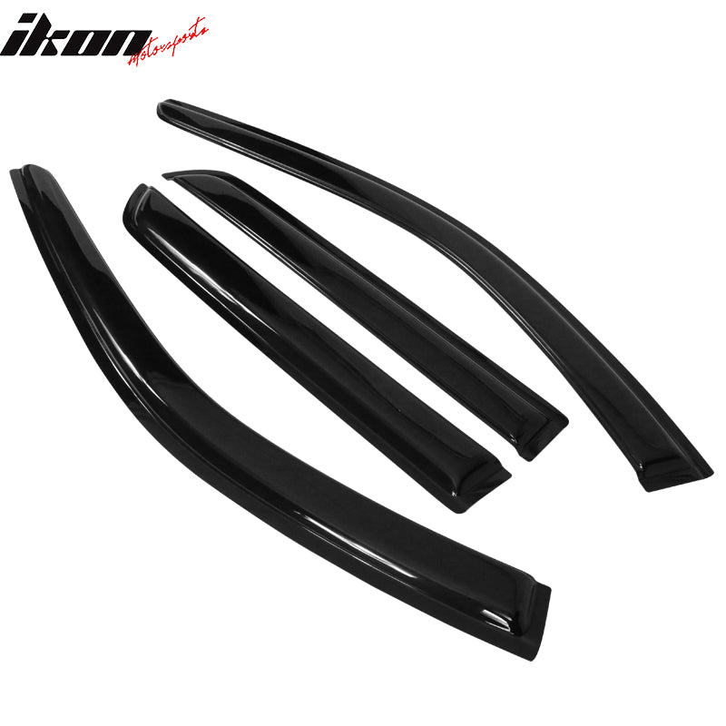 Fits 11-25 Dodge Durango Window Visors Acrylic Sun Shade Rain Guard 4Pc Set