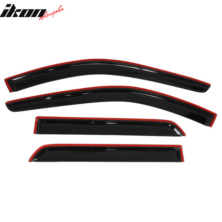 Fits 11-25 Dodge Durango Window Visors Acrylic Sun Shade Rain Guard 4Pc Set