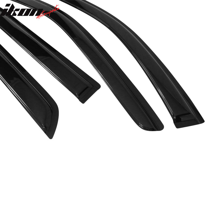 Fits 11-25 Dodge Durango Window Visors Acrylic Sun Shade Rain Guard 4Pc Set