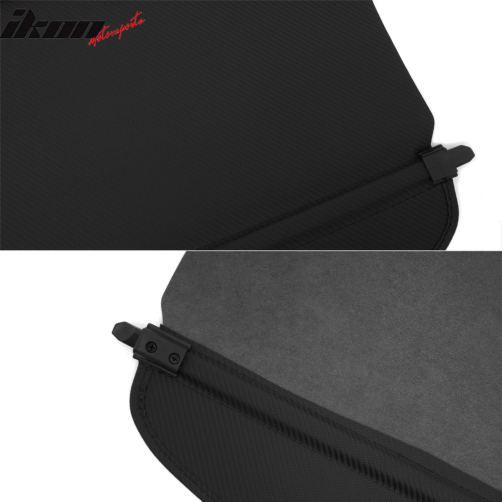 Fits 11-25 Dodge Durango Retractable Cargo Cover W/3rd Row Carbon Fiber Texture