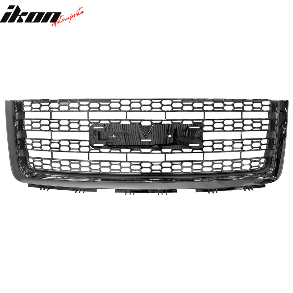 2012 - 2013 GMC Sierra Denali Chrome Front Bumper Hood Upper Grille ABSIkon Motorsports